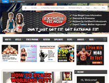 Tablet Screenshot of extremefitnow.com